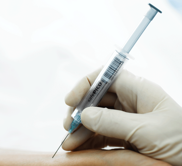 Safer blood gas sampling safePICO syringes